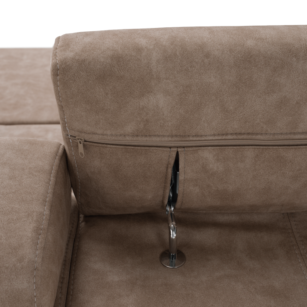 Sedací souprava, béžová, pravá, MALAGA BIG