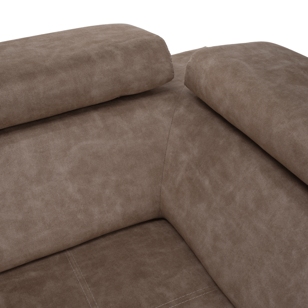 Sedací souprava, béžová, pravá, MALAGA BIG