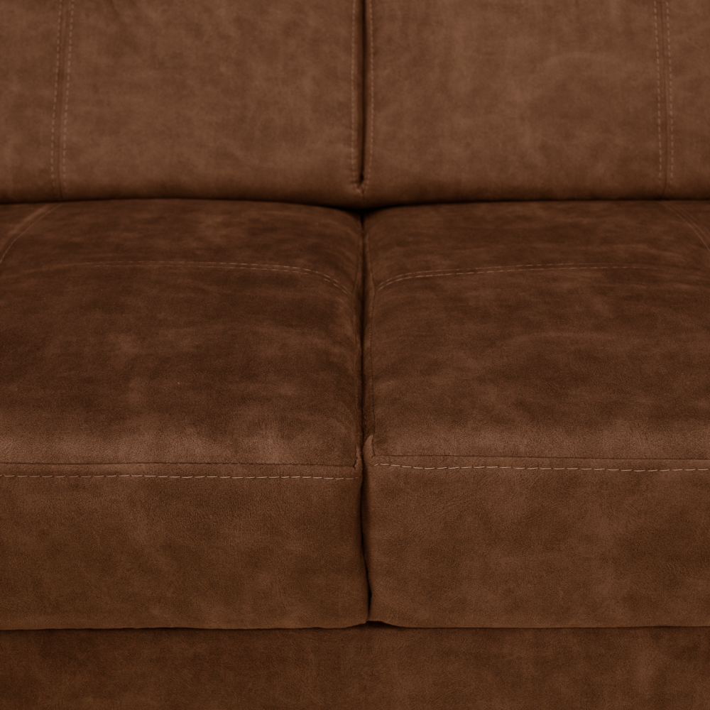 Sedací souprava, hnědá, pravá, MALAGA