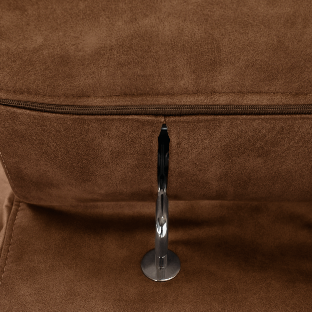 Sedací souprava, hnědá, levá, MALAGA