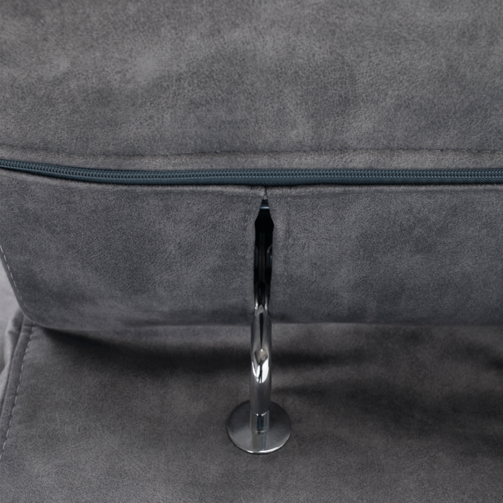 Sedací souprava, šedá, levá, MALAGA