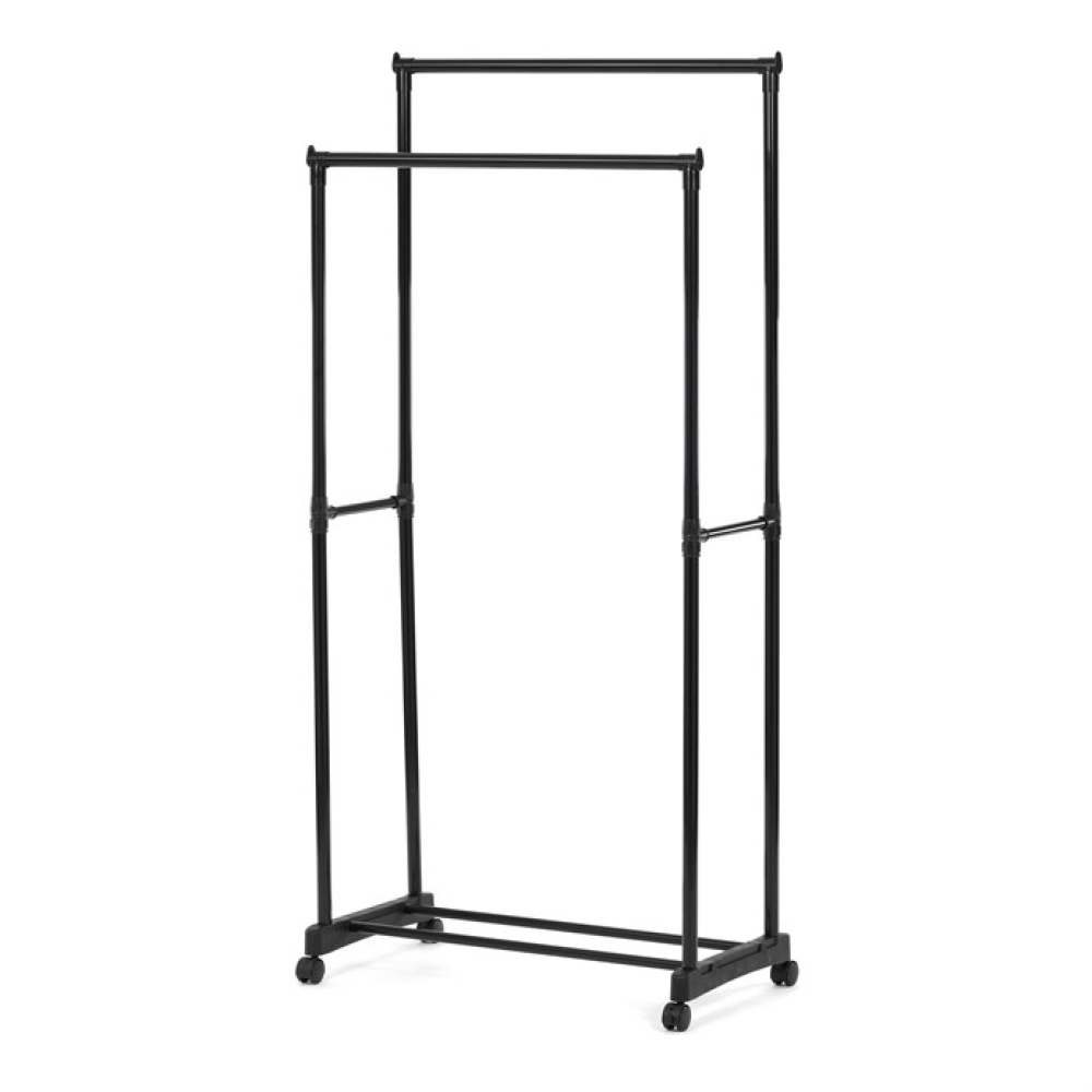 GD-164 BK - Stojan na šaty, kov, černá, GD-164 BK