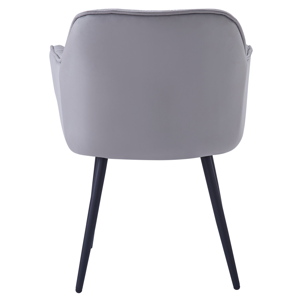 Designové křeslo, světlešedá Velvet  látka, FEDRIS NEW