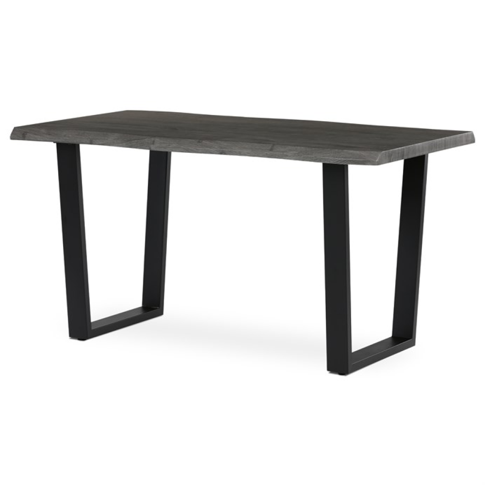 HT-F4214 GREY - Jídelní stůl 140x80cm, mdf, šedý dub, HT-F4214 GREY