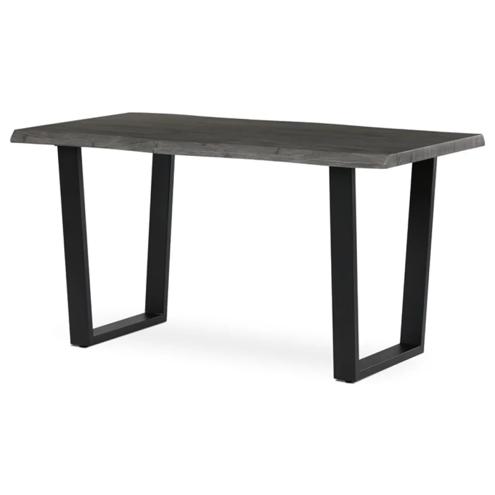 HT-F4214 GREY - Jídelní stůl 140x80cm, mdf, šedý dub, HT-F4214 GREY
