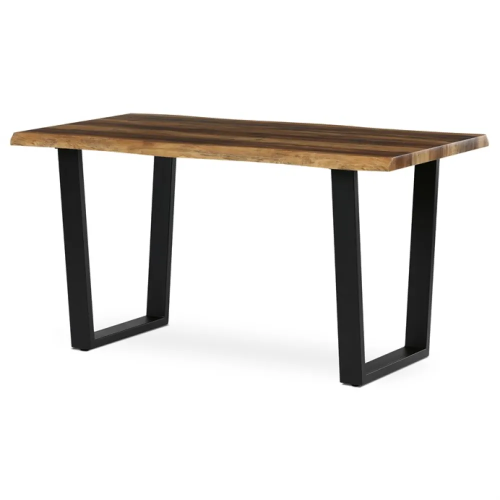 HT-F4214 OLW - Jídelní stůl 140x80cm, mdf, old wood, HT-F4214 OLW
