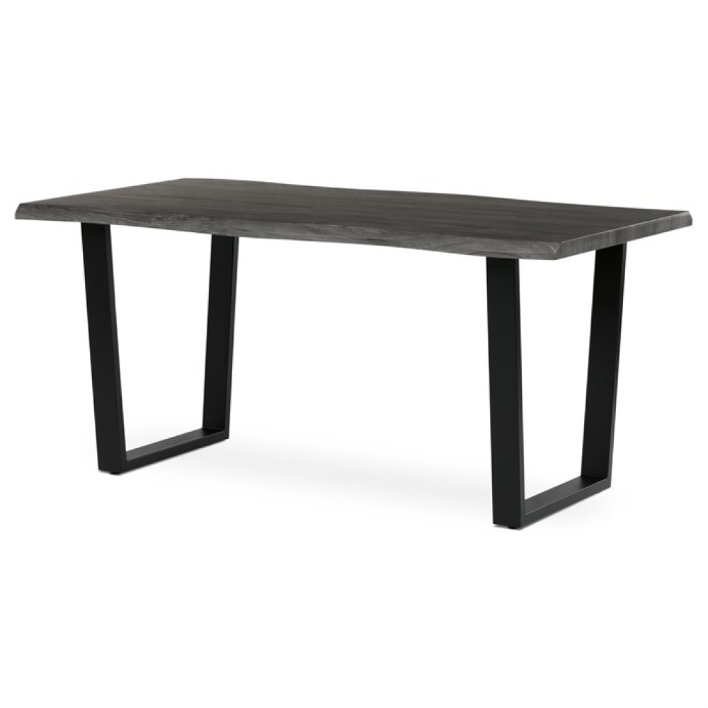 HT-F4216 GREY - Jídelní stůl 160x90cm, mdf, šedý dub, HT-F4216 GREY