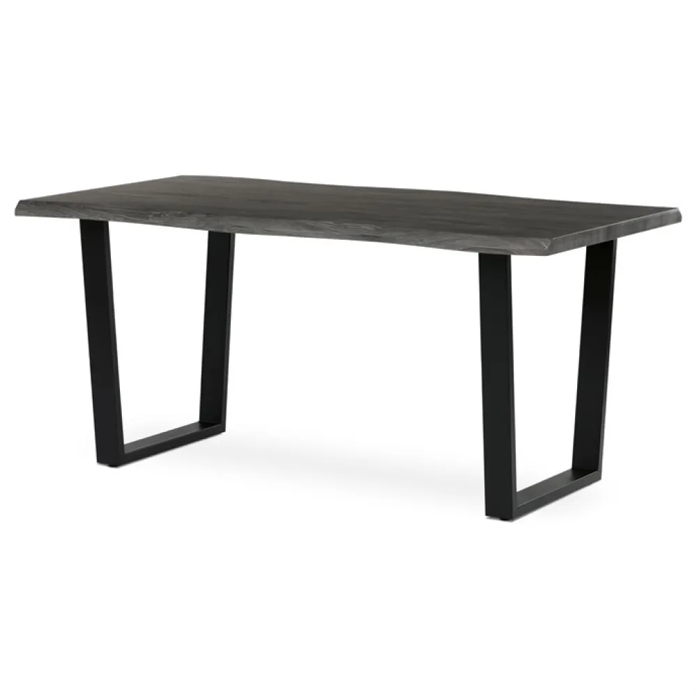 HT-F4216 GREY - Jídelní stůl 160x90cm, mdf, šedý dub, HT-F4216 GREY