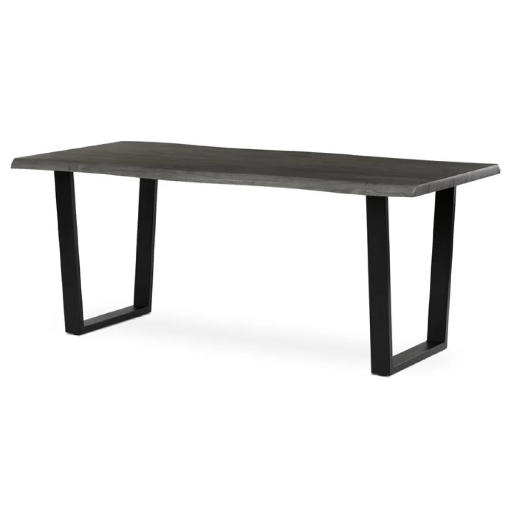 HT-F4218 GREY - Jídelní stůl 180x90cm, mdf, šedý dub, HT-F4218 GREY