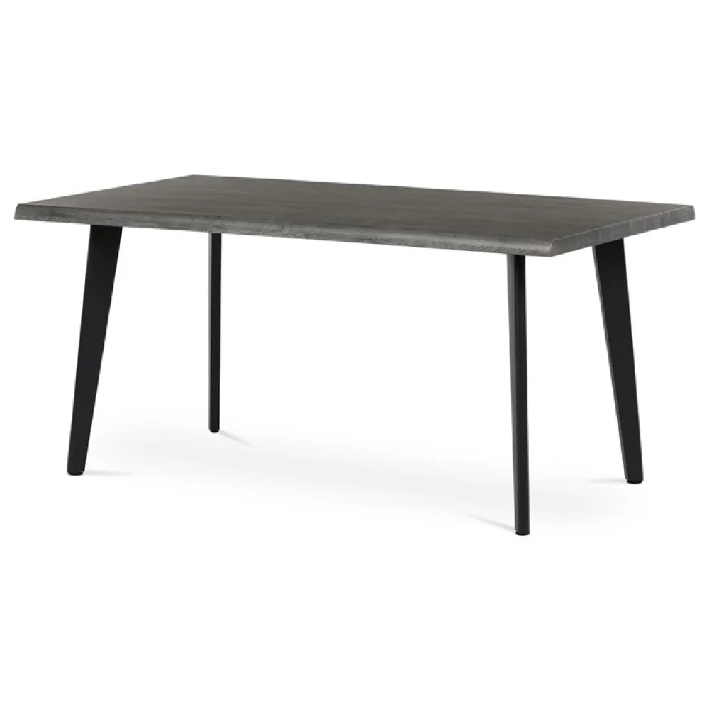 HT-F4416 GREY - Jídelní stůl 160x90cm, mdf, šedý dub, HT-F4416 GREY