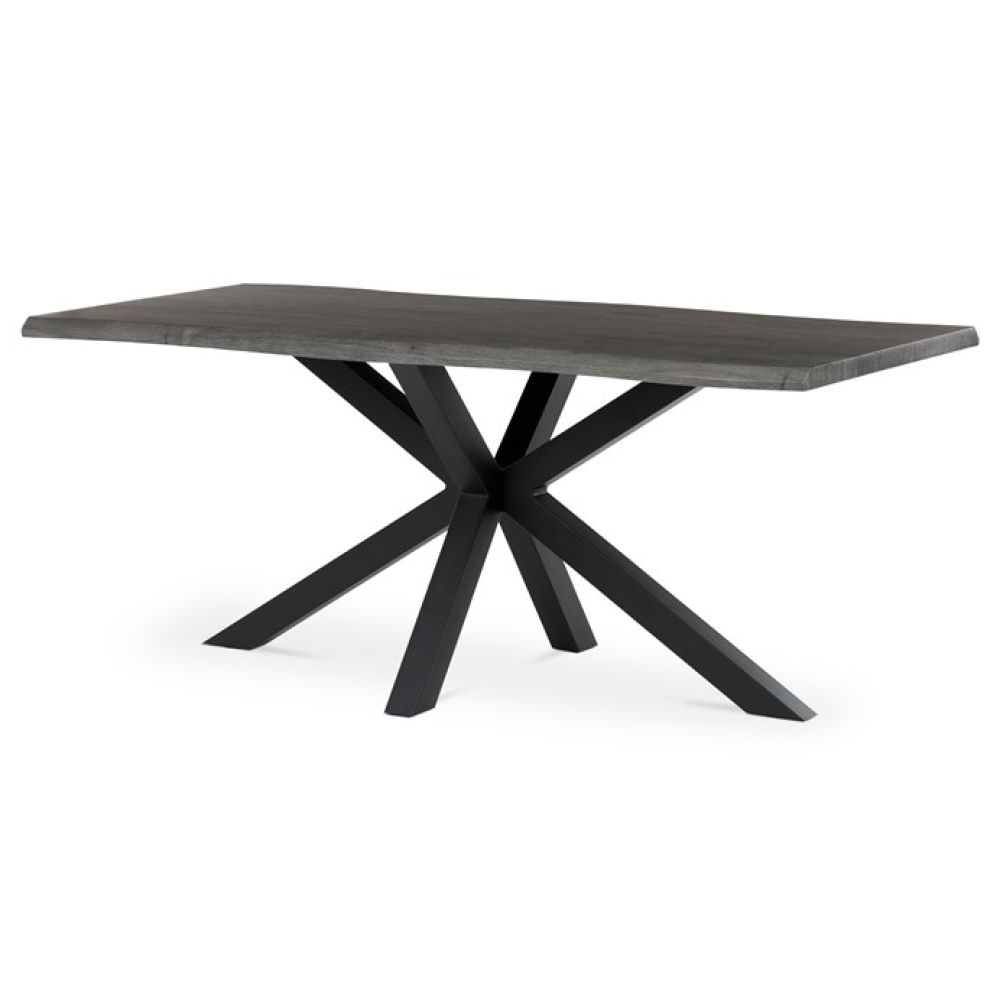 HT-F4618 GREY - Jídelní stůl 180x90cm, mdf, šedý dub, HT-F4618 GREY