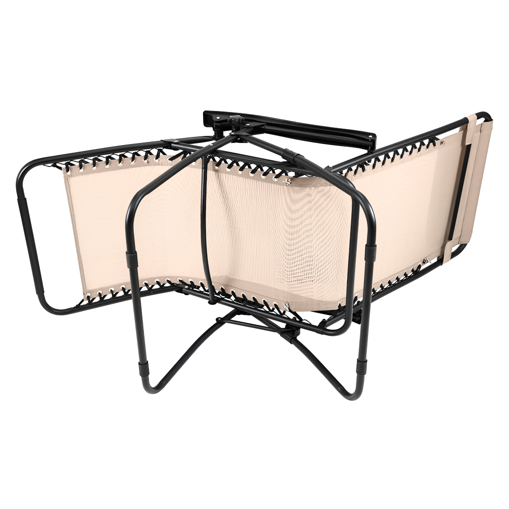 Zahradní polohovací křeslo, béžová, GERALD NEW