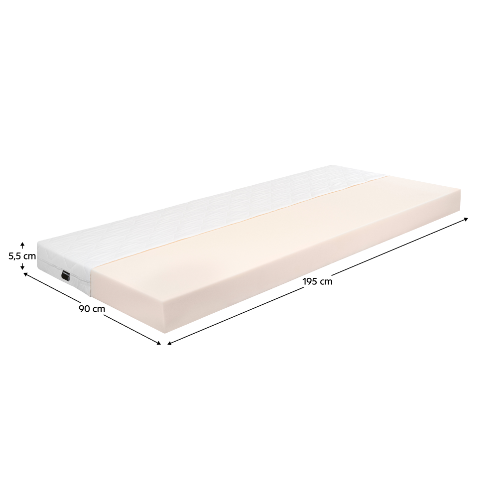 Matrace, pěnový, 195x90 cm, VENITO
