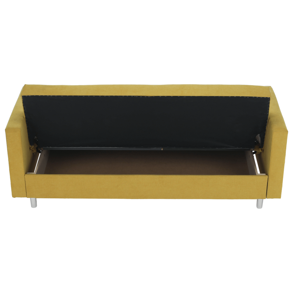 Rozkládací pohovka, žlutá, LILANA