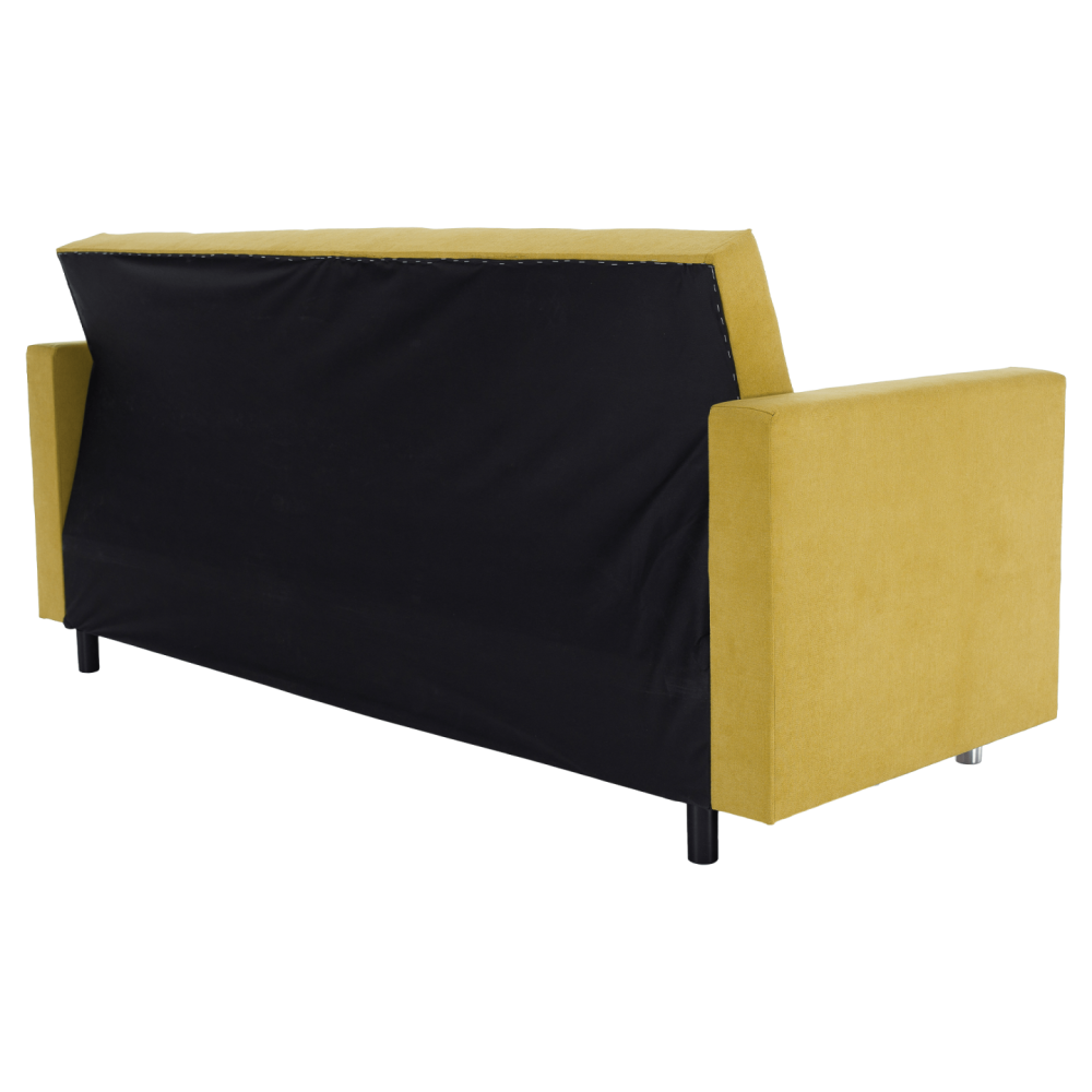 Rozkládací pohovka, žlutá, LILANA