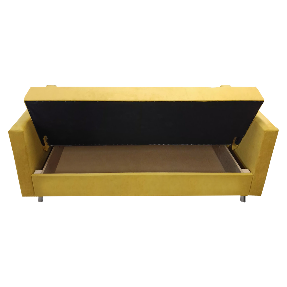 Rozkládací pohovka, žlutá, LILANA