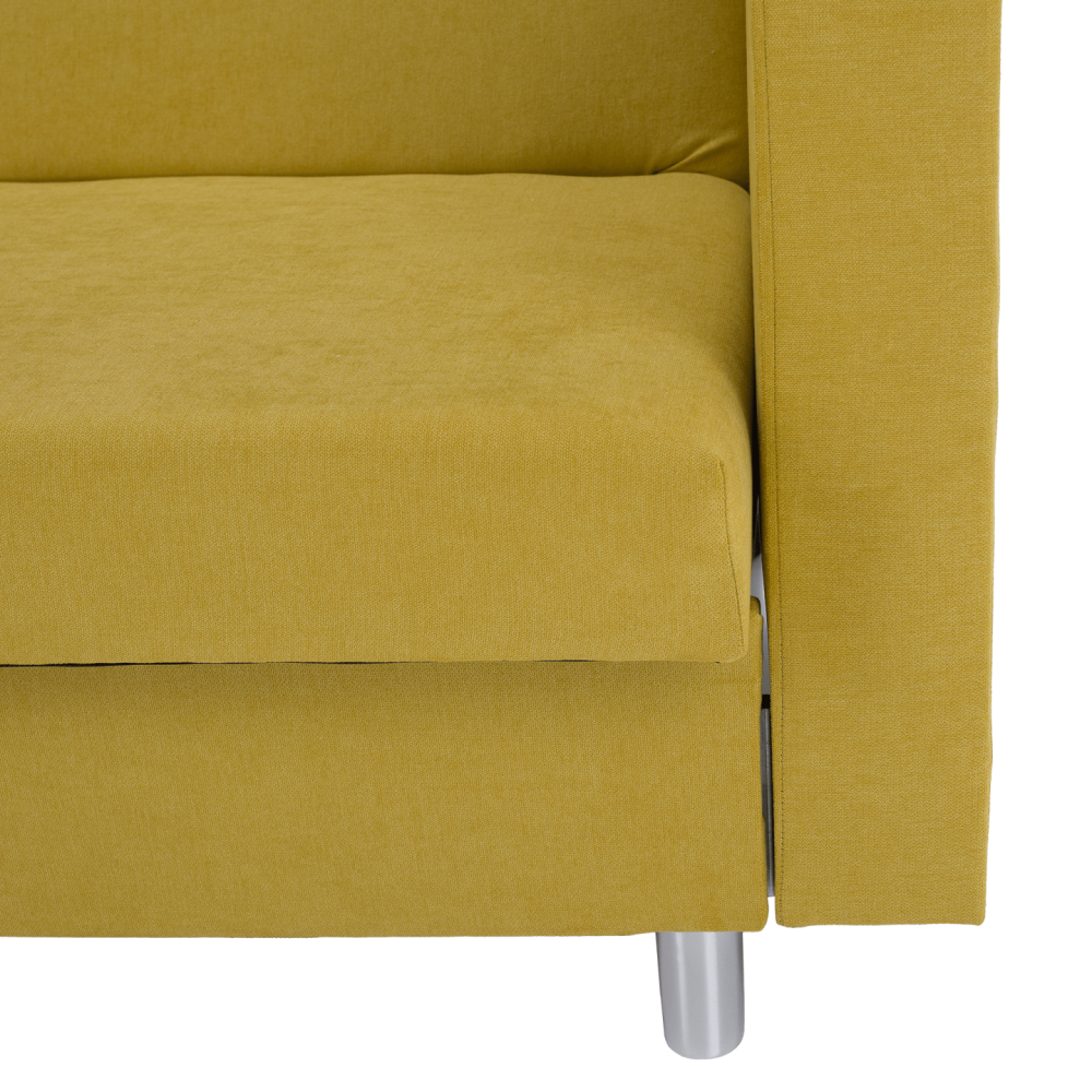 Rozkládací pohovka, žlutá, LILANA