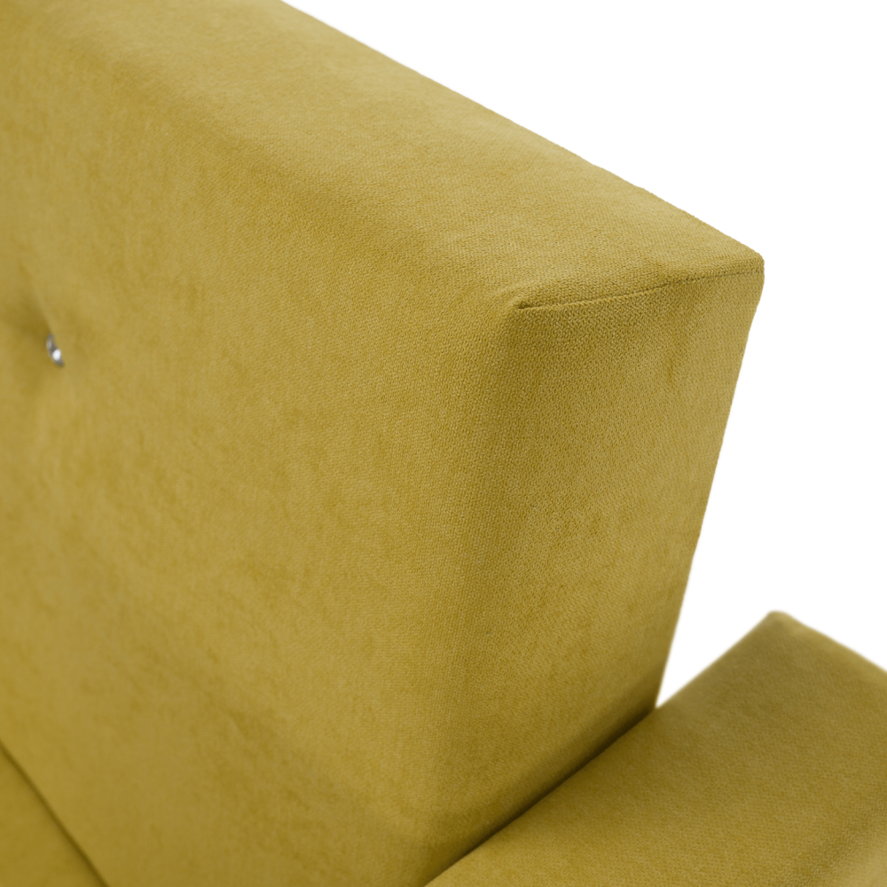 Rozkládací pohovka, žlutá, LILANA