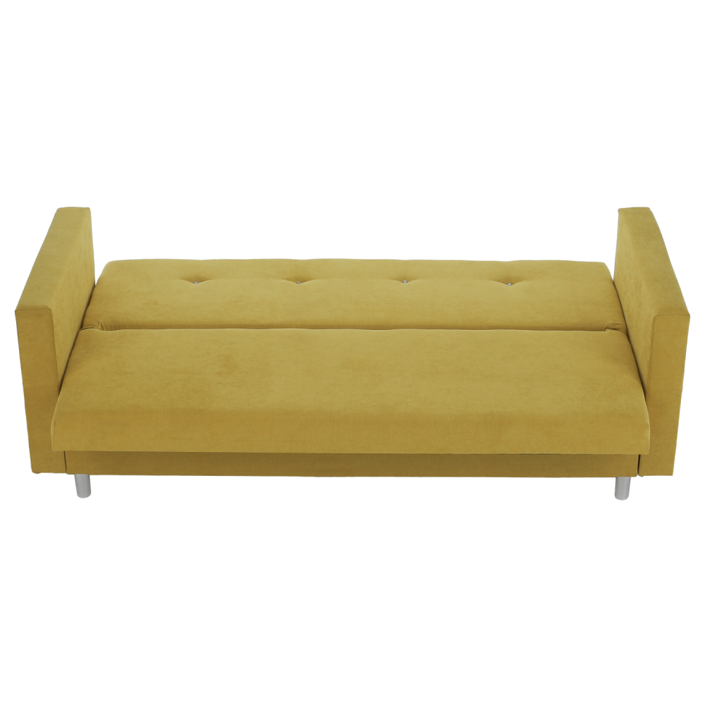 Rozkládací pohovka, žlutá, LILANA