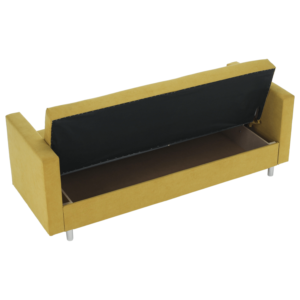 Rozkládací pohovka, žlutá, LILANA