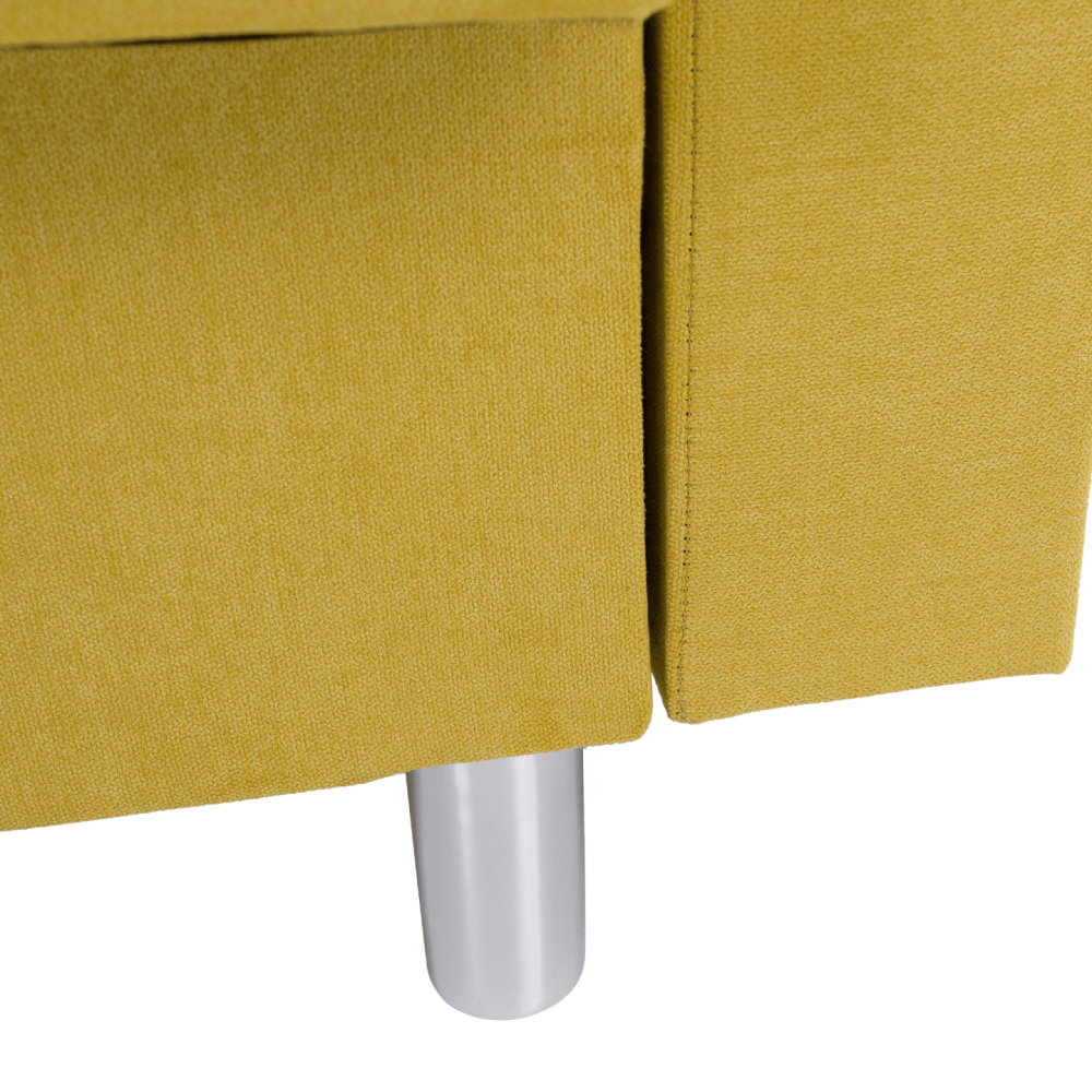 Rozkládací pohovka, žlutá, LILANA