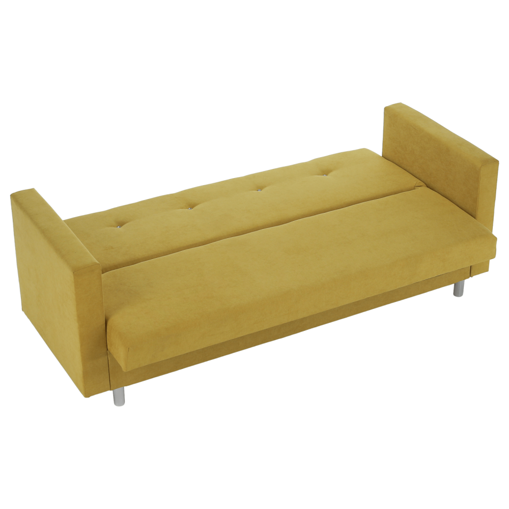 Rozkládací pohovka, žlutá, LILANA