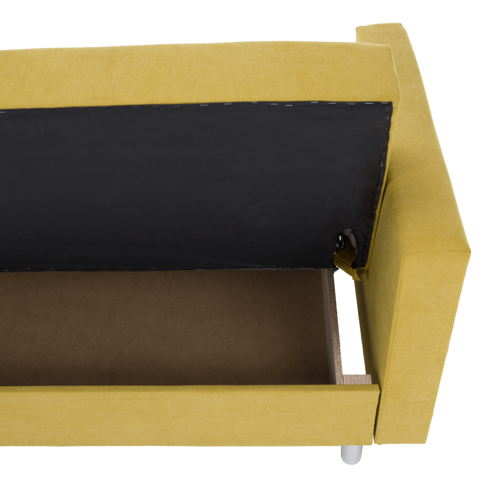 Rozkládací pohovka, žlutá, LILANA