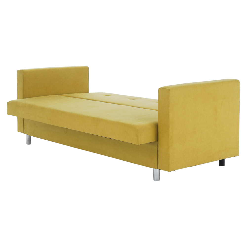 Rozkládací pohovka, žlutá, LILANA