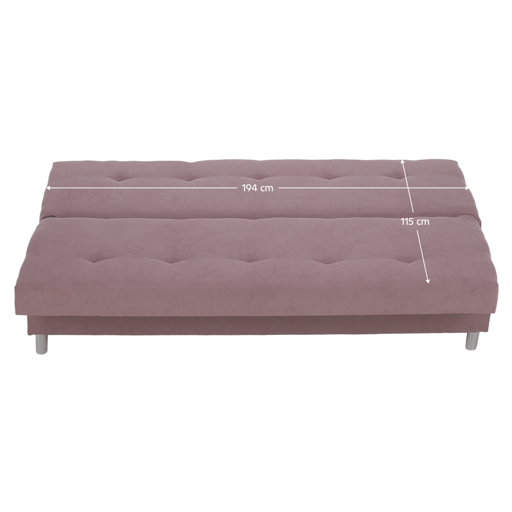 Rozkládací pohovka, růžová, ALADA