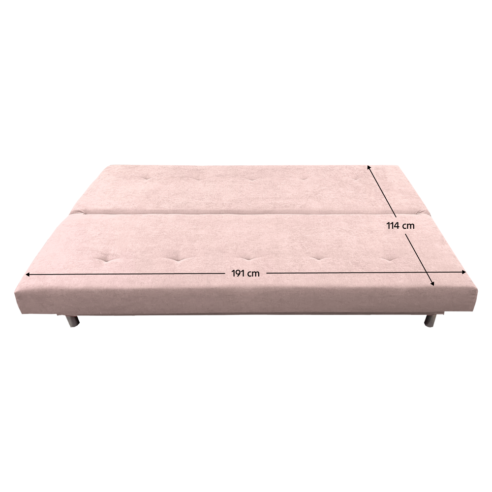 Rozkládací pohovka, růžová, ALADA