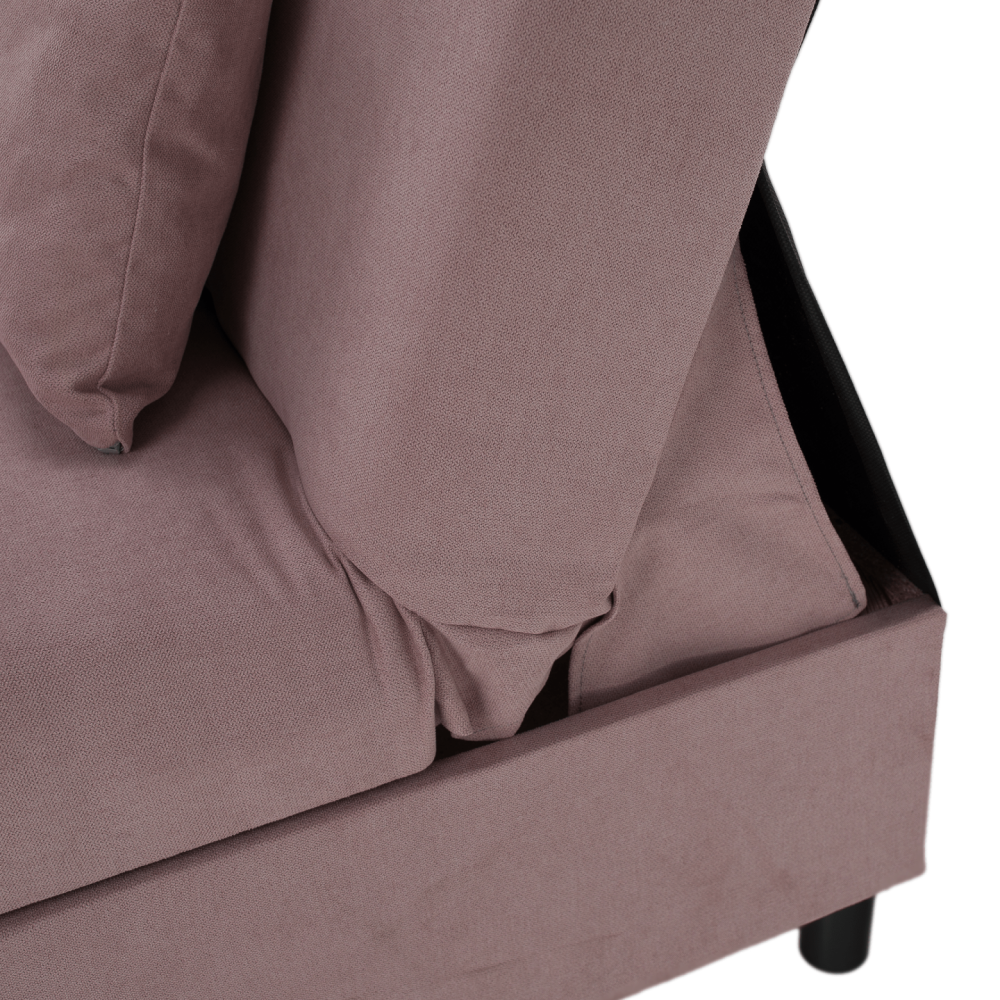 Rozkládací pohovka, růžová, ALADA