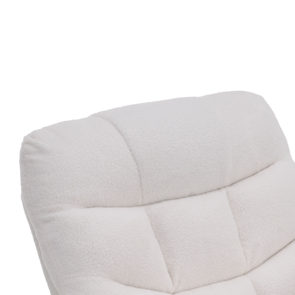 Masážní polohovací křeslo, bílá, HUDSON