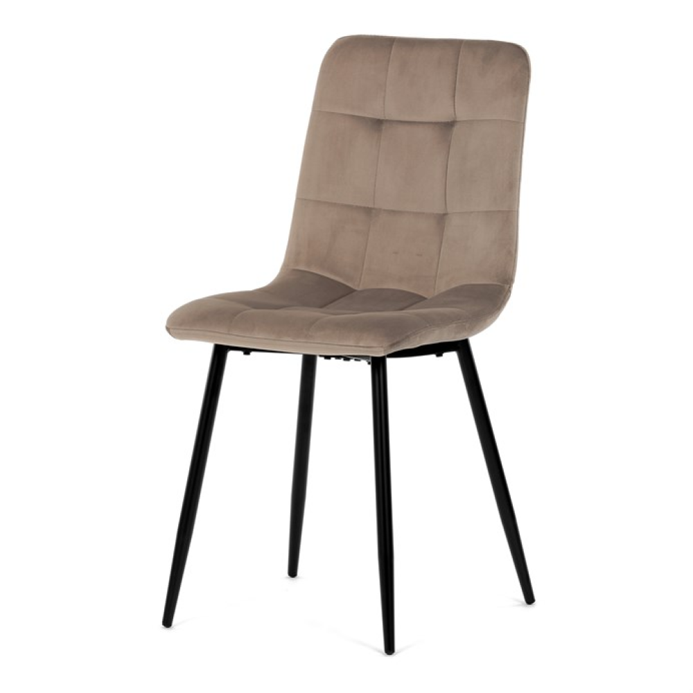 CT-281 CRM4 - Jídelní židle, krémová, sametová látka, CT-281 CRM4