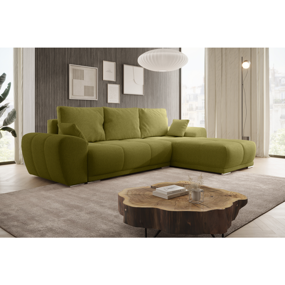 Univerzální sedací souprava, olivová, KERIM ROH