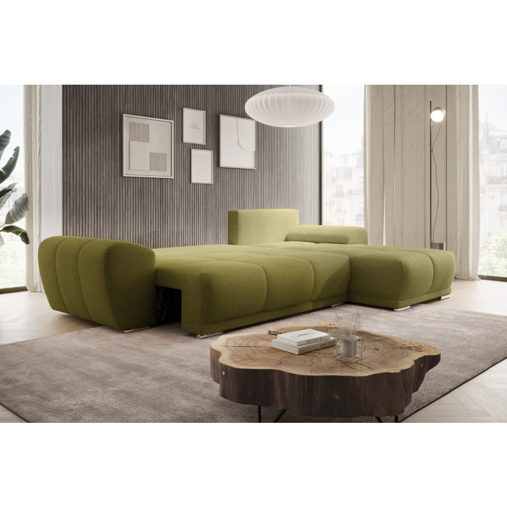 Univerzální sedací souprava, olivová, KERIM ROH