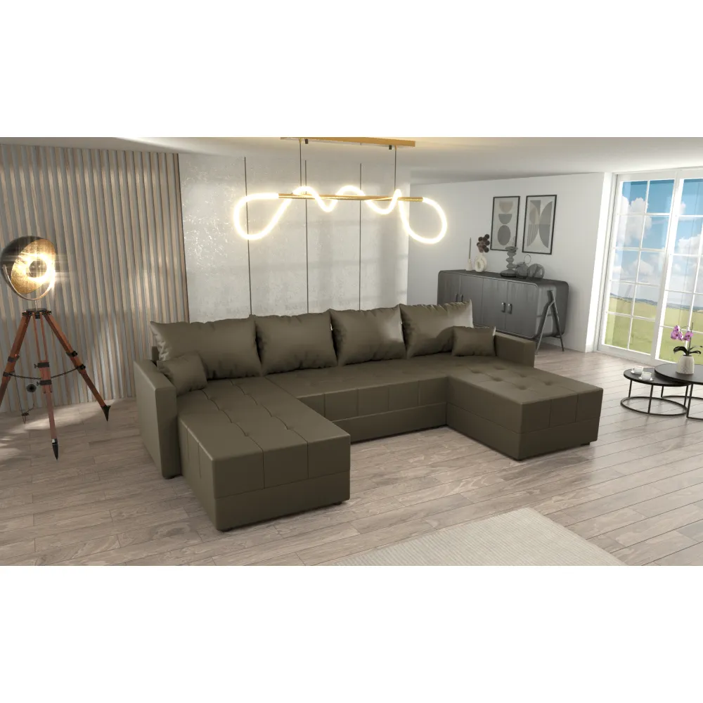Univerzální sedací souprava, hnědá, DUAN U UNI