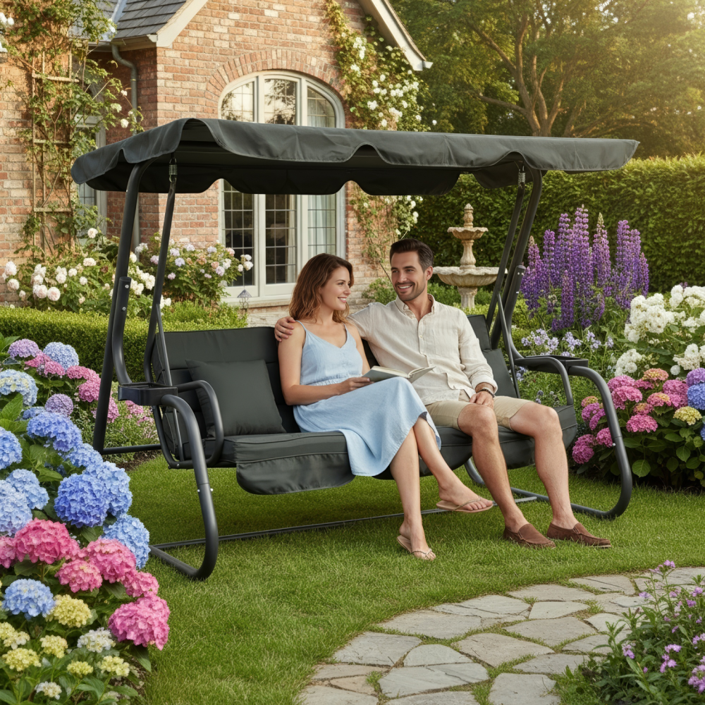 Zahradní houpačka, tmavě šedá, MIJA