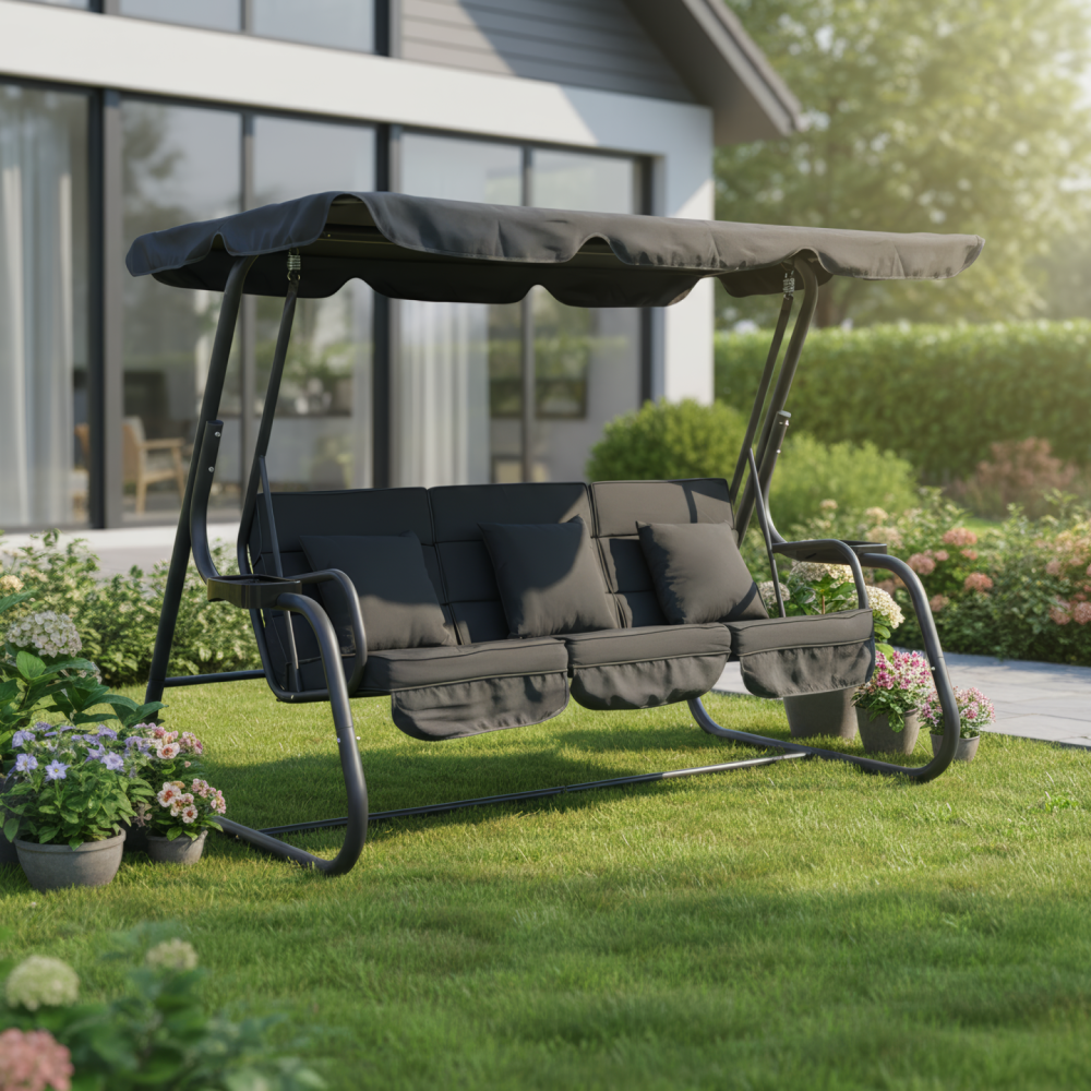 Zahradní houpačka, tmavě šedá, MIJA