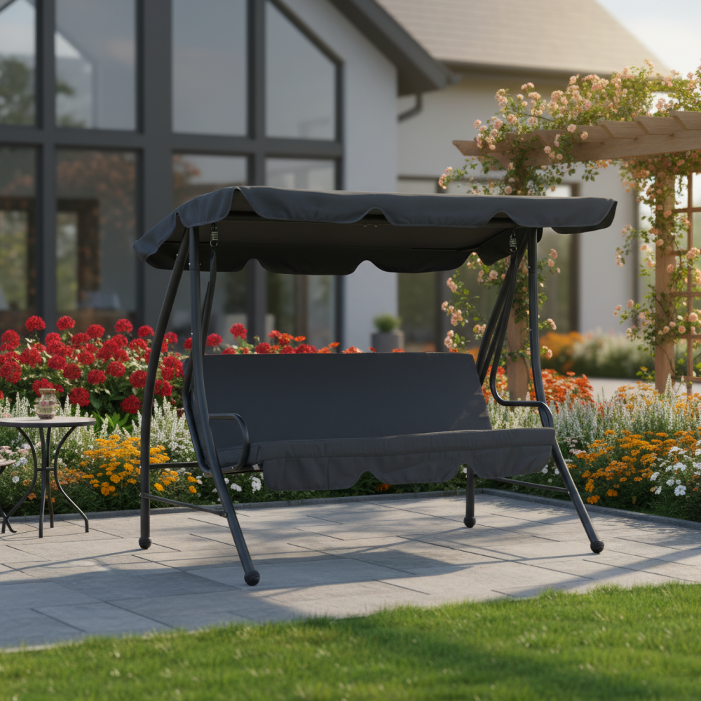 Zahradní houpačka, šedá, KEMI