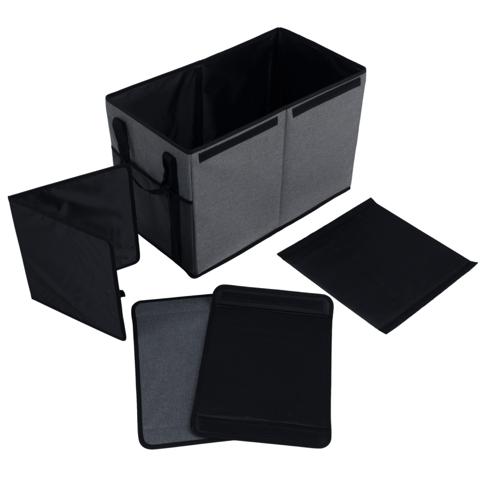 Skládací úložný box, černá, DETER