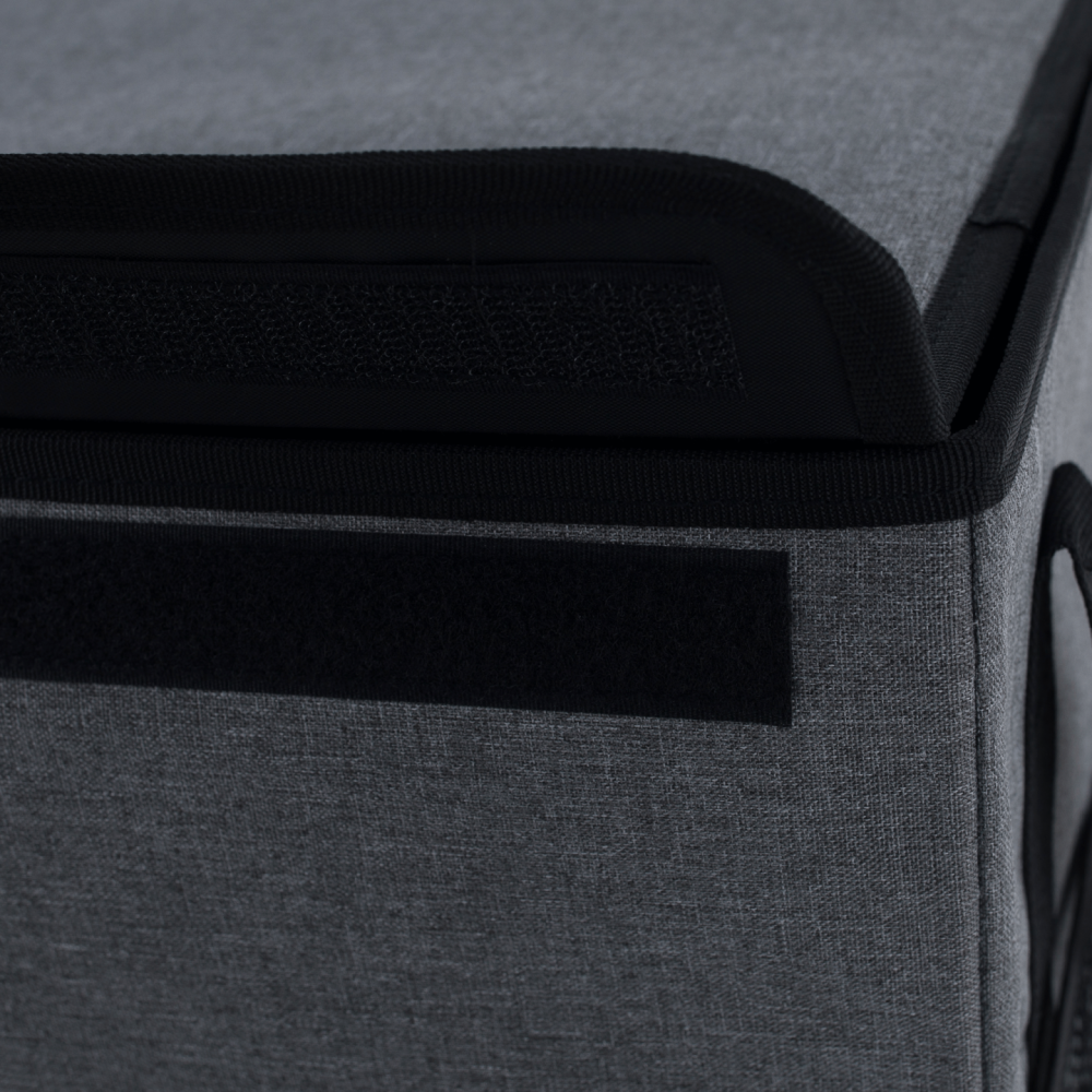 Skládací úložný box, černá, DETER