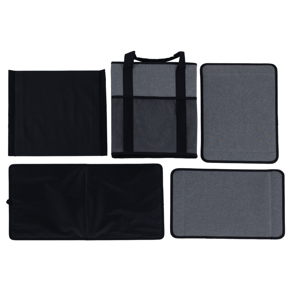 Skládací úložný box, černá, DETER