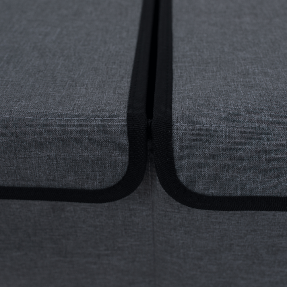 Skládací úložný box, černá, DETER