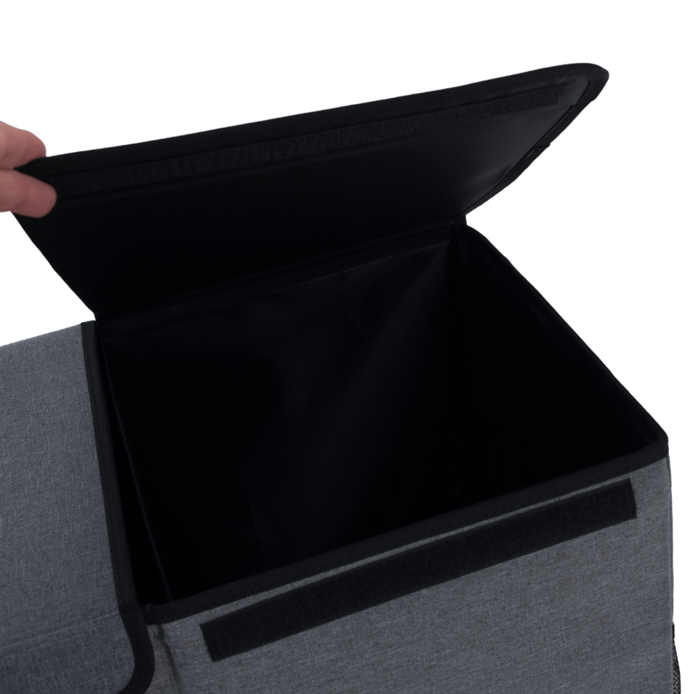 Skládací úložný box, černá, DETER