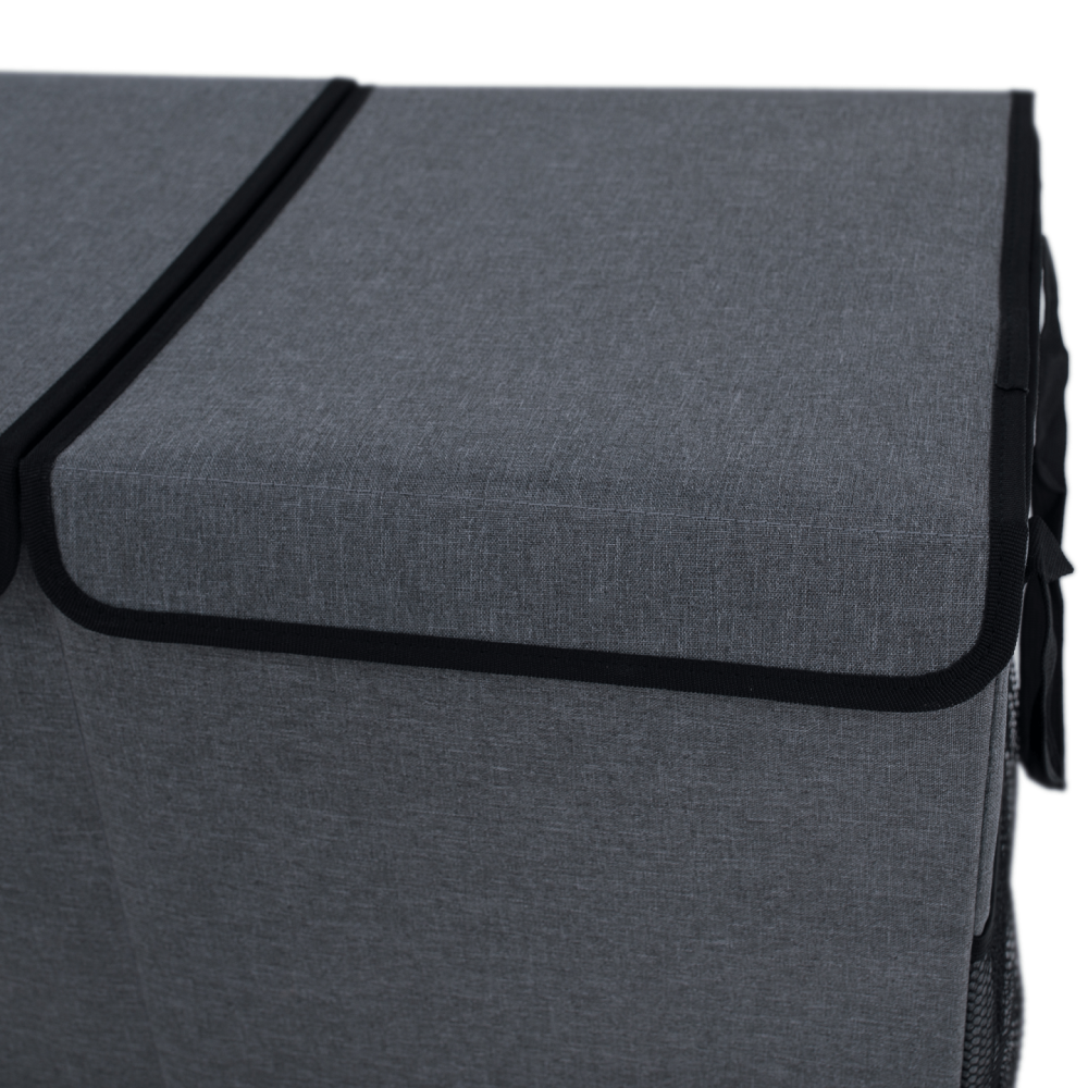 Skládací úložný box, černá, DETER