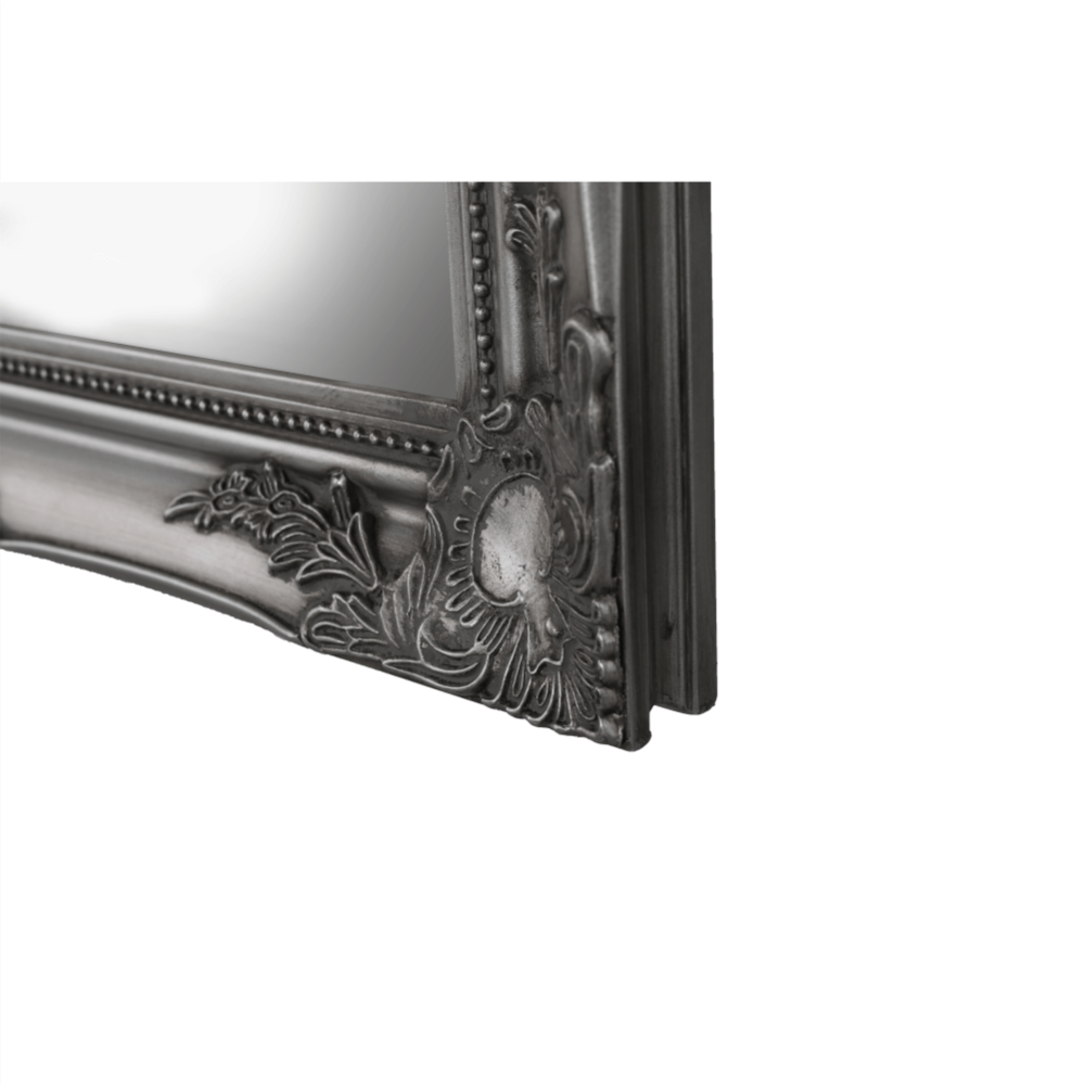 Zrcadlo, stříbrný dřevěný rám, MALKIA TYP 7