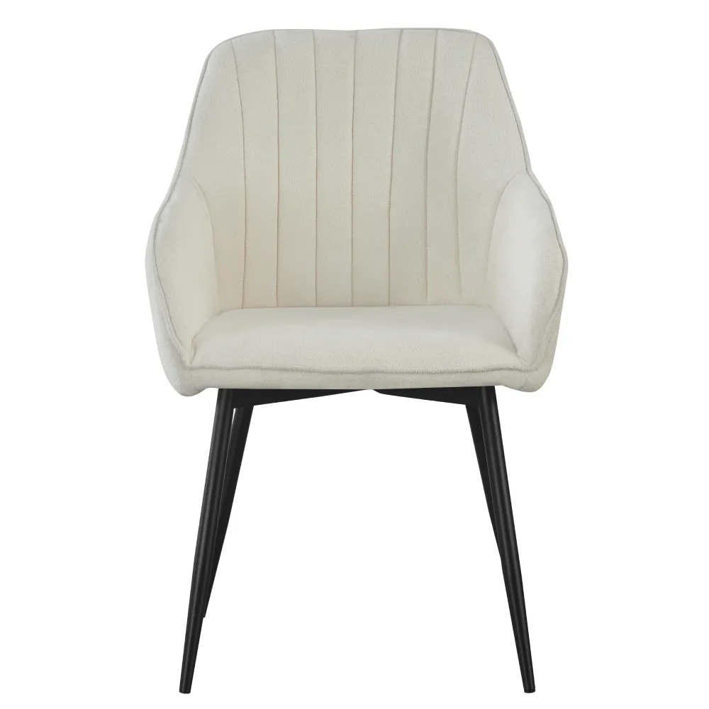 Designové křeslo, krémová/černá, VAJRO