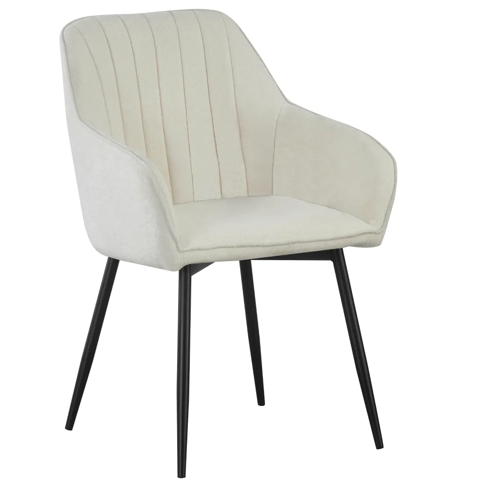 Designové křeslo, krémová/černá, VAJRO