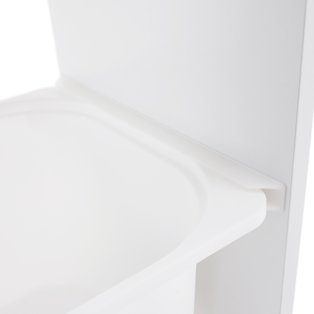 Regál pyramida, bílá, TRINIS