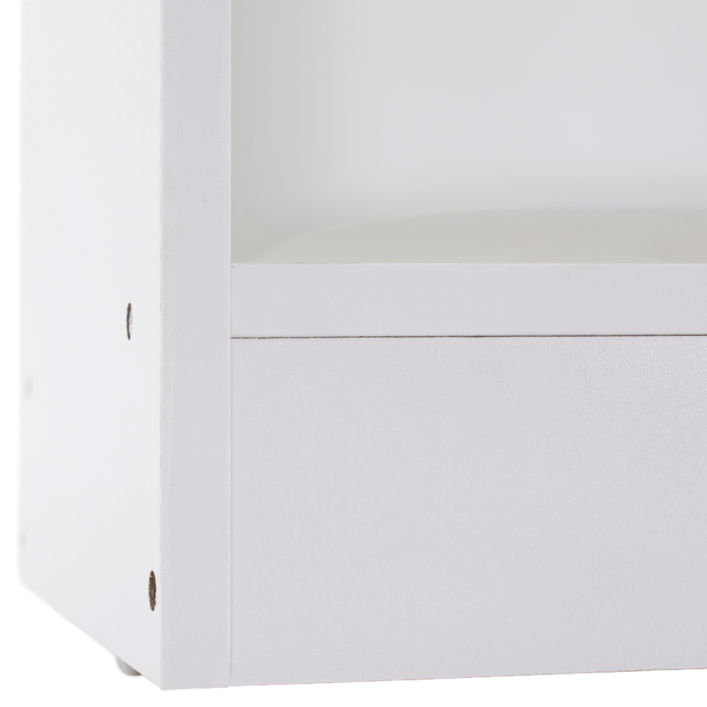 Regál pyramida, bílá, TRINIS